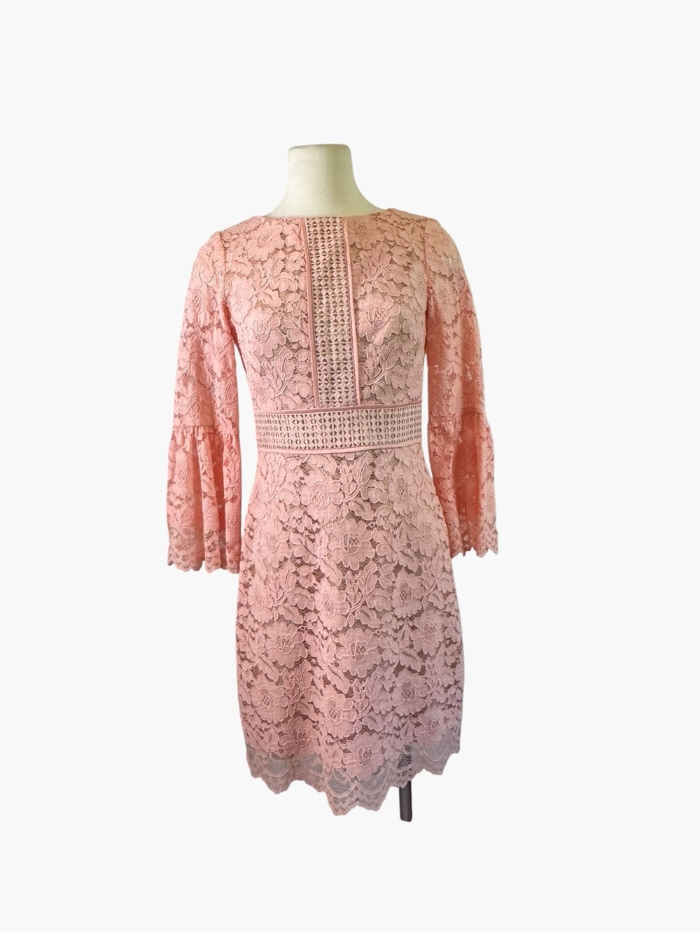 Vince Camuto Lace Bell-Sleeve Sheath Dress